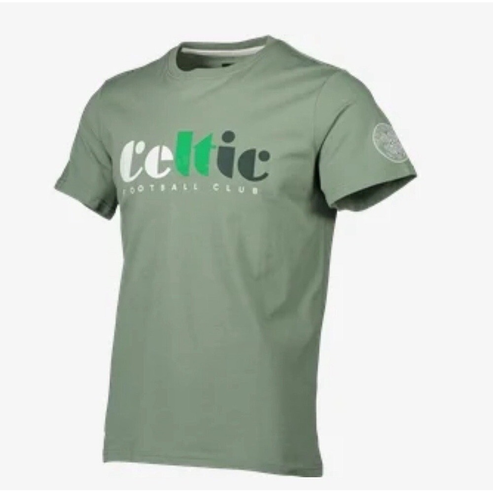 Celtic Football Club Men's T-shirt Sz L Green Scotland League